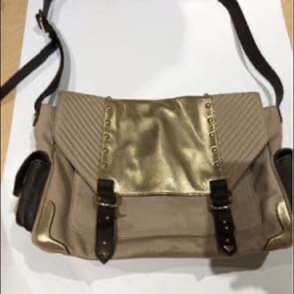 Juicy Couture Leather trimmed Messenger bag
